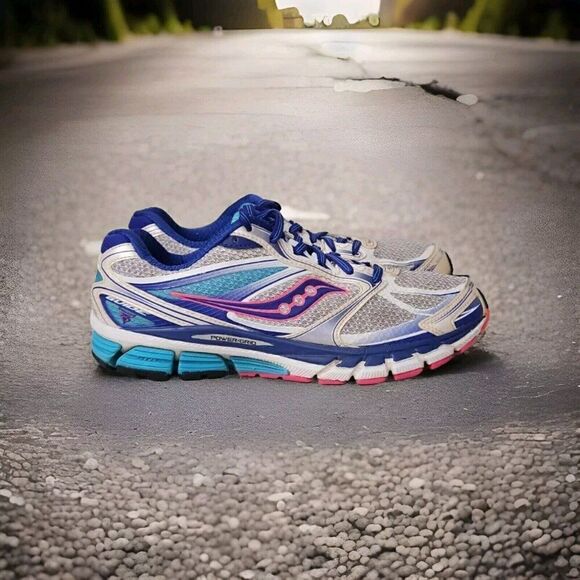 Saucony Women's Purple/Teal Training Running Athletic Shoes Size 10 - Picture 4 of 8